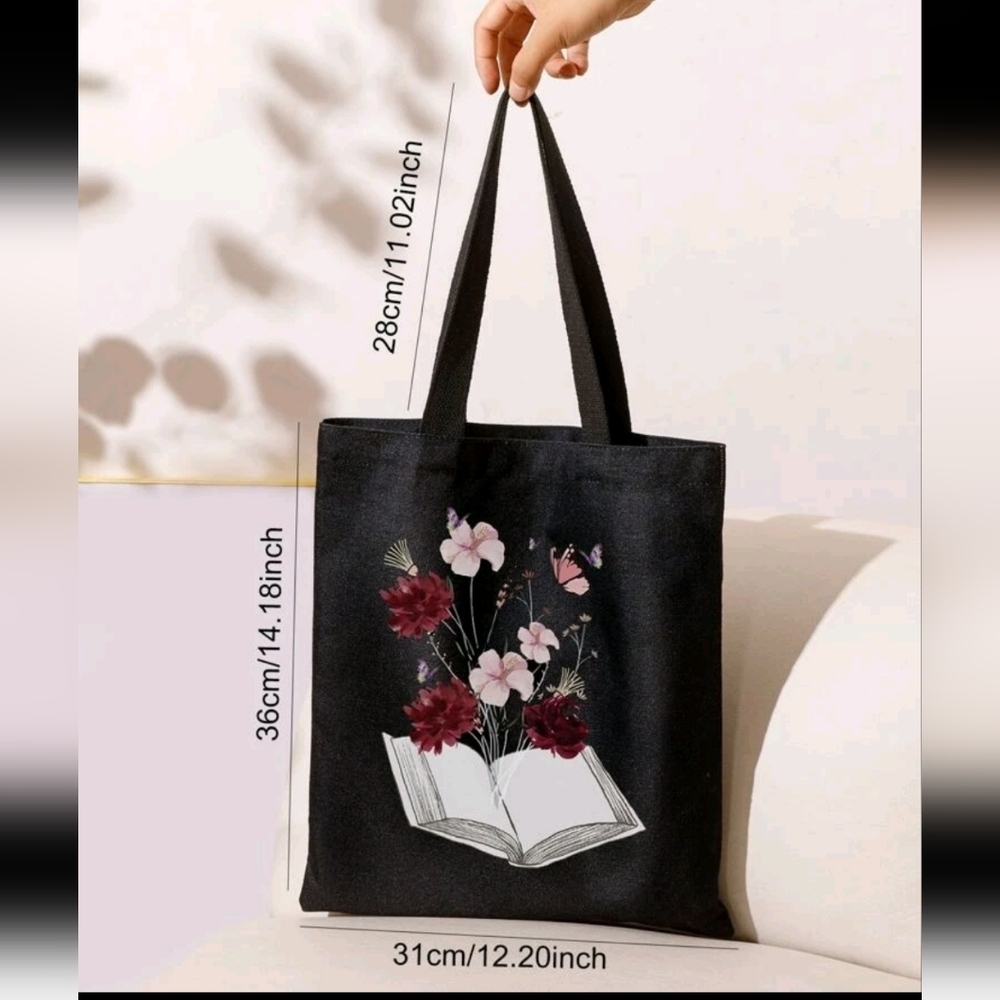 NEW! Floral graphic Tote Bag - Picture 8 of 8